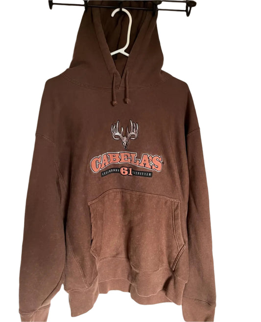 Brown Cabelas Hoodie Mens Medium Outfitter Field Duty 1961