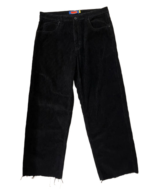 Slit Empyre Black Baggy Corduroy Jeans