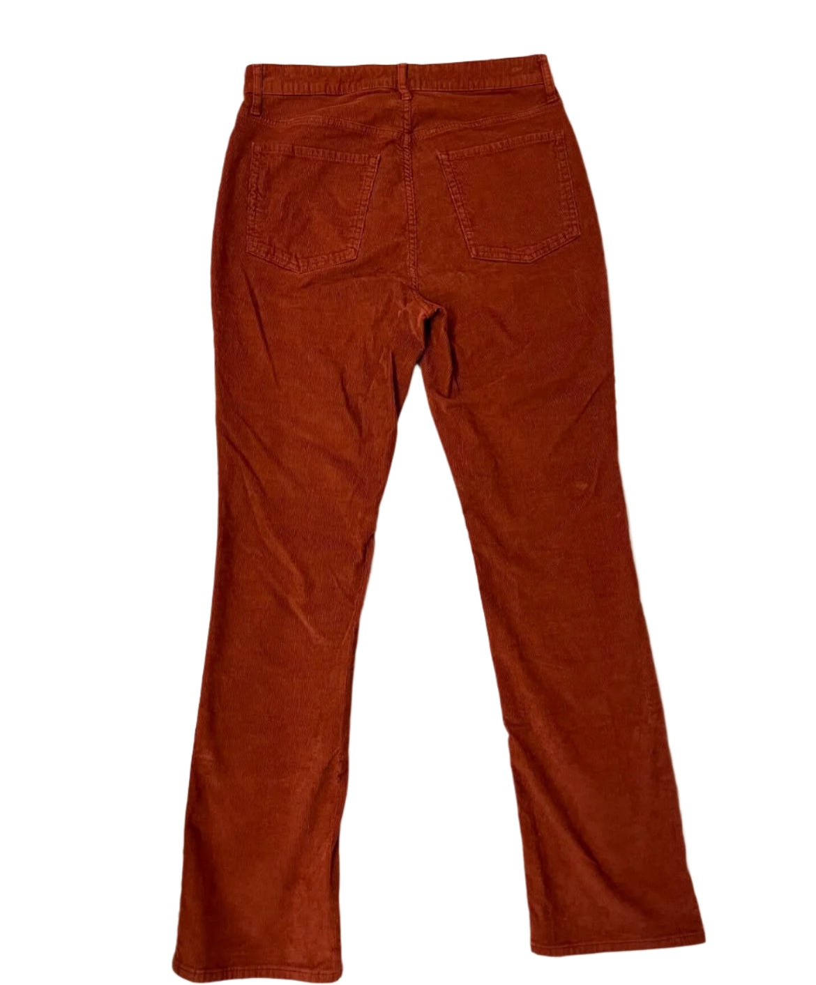 Old Navy Extra High-Rise Kicker Boot-Cut Orange Corduroy Jeans