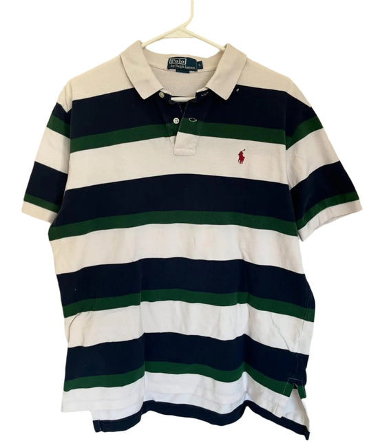 Striped Polo Ralph Collared Shirt