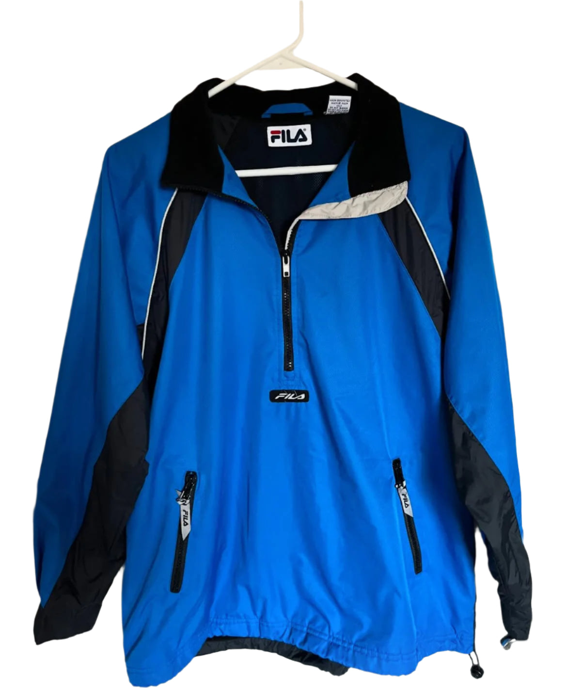 Blue Half Zip FILA Jacket