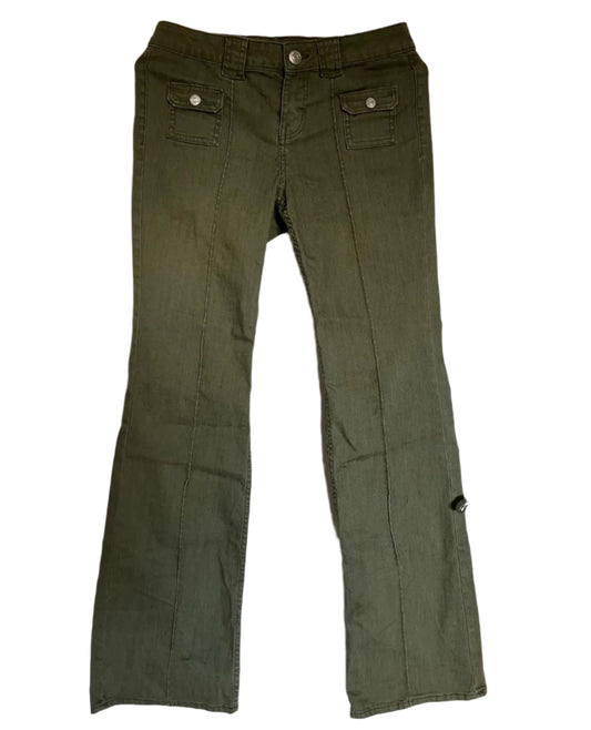 H&M DIVIDED Wide Leg Light Green Denim Jeans