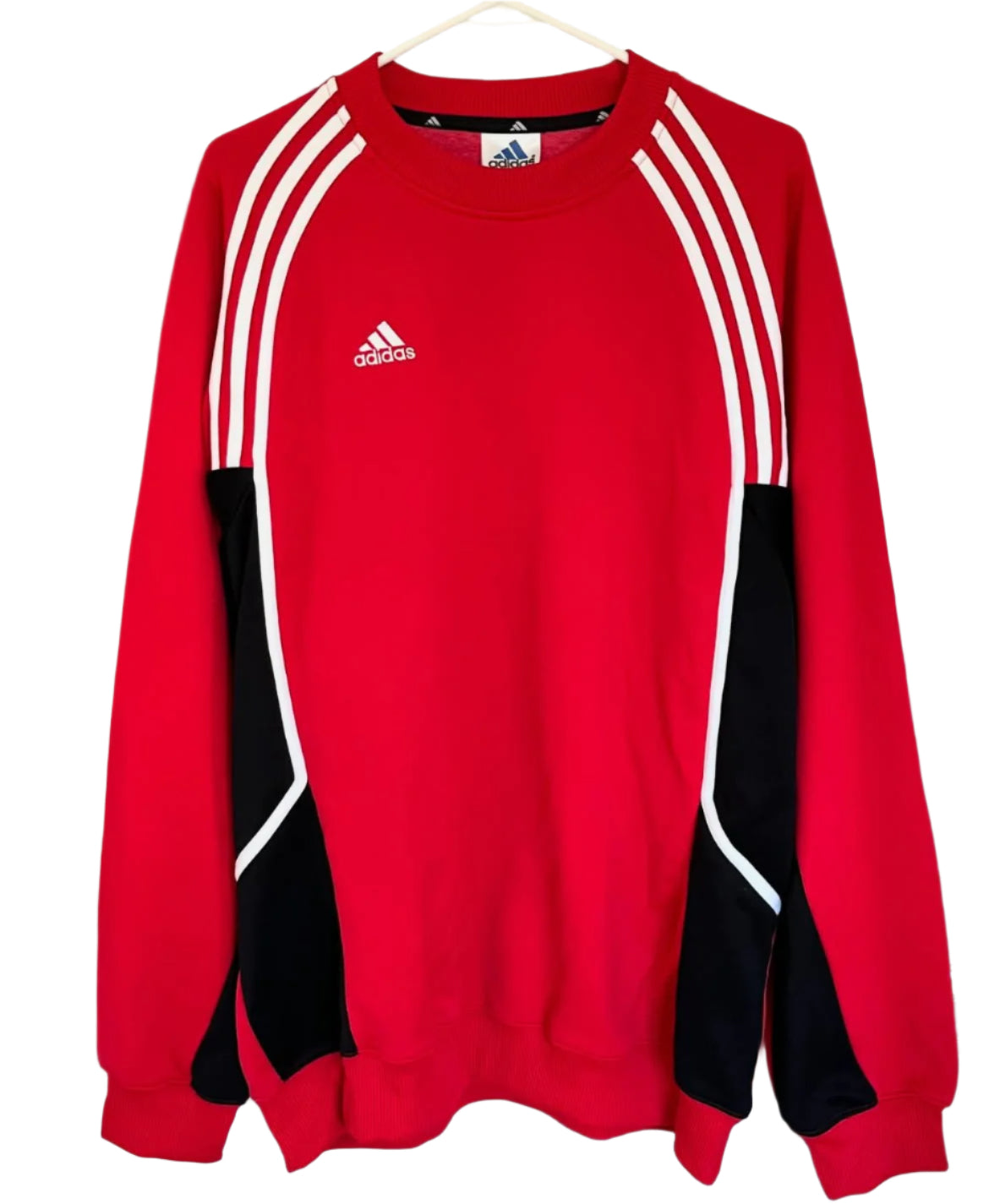 Oversized Vintage 90’s Adidas Red Long Sleeve